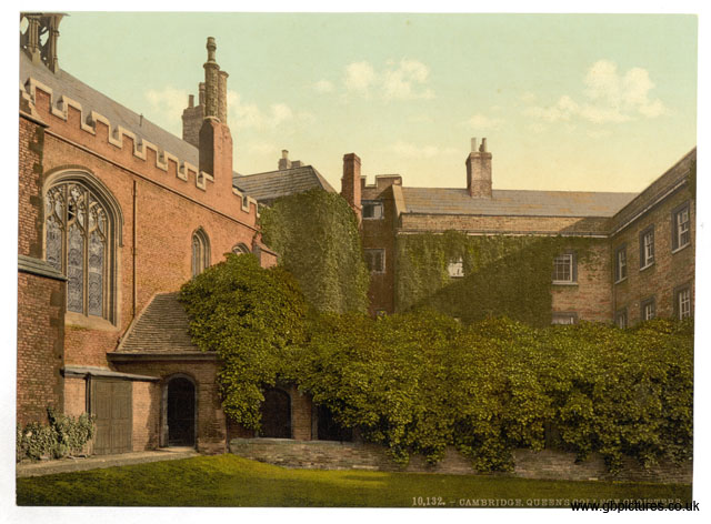 CAM_Cambridge_10132_Queens_College_Cloisters_with_Erasmus_Towe