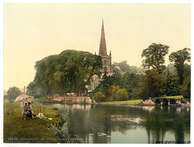 WAR_Stratford-on-Avon_10274_Trinity_Church_from_the_river