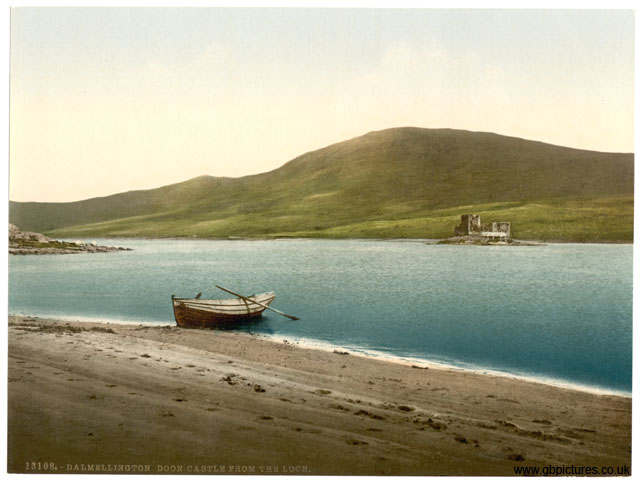 AYR_Dalmellington_13108_Doon_Castle_from_the_loch