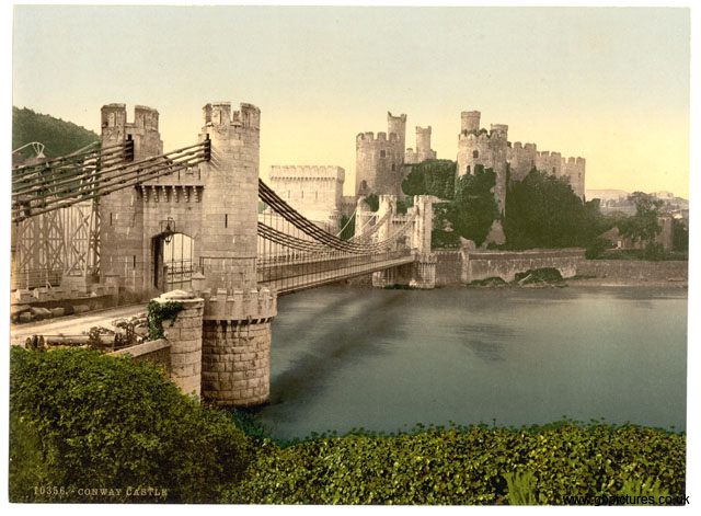 CAE_Conwy_10356_Castle_and_suspension_bridge